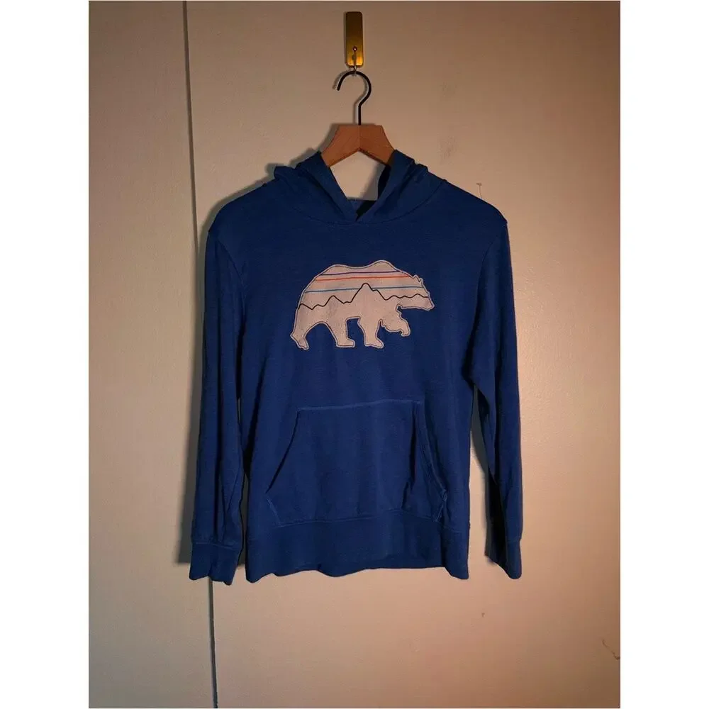 PATAGONIA youth Gorpcore graphic stitched bear hoodie XL